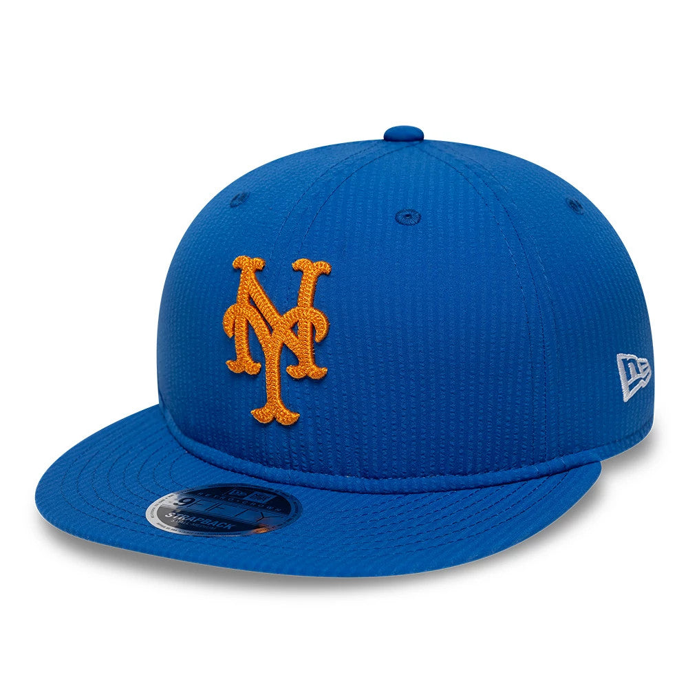 New Era New York Mets MLB Seersucker Dark Blue Retro Crown 9FIFTY Adjustable Cap
