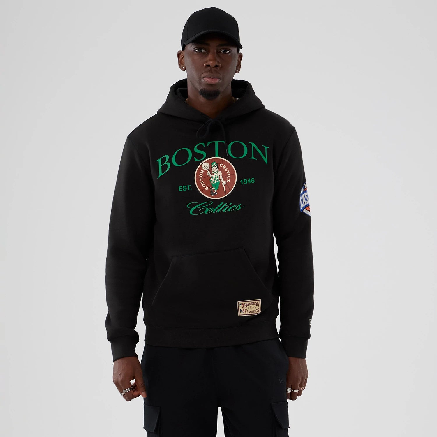 New Era Boston Celtics NBA Hardwood Classic Black Pullover Hoodie