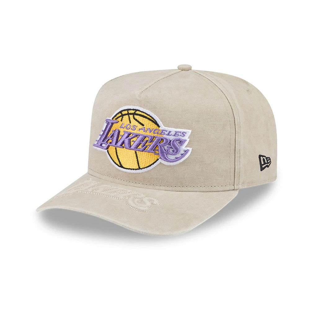 New Era LA Lakers NBA Light Beige 9FIFTY A-Frame Snapback Adjustable Cap