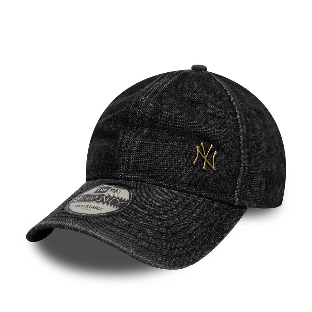 New Era New York Yankees MLB Washed Denim Black 9TWENTY Adjustable Cap