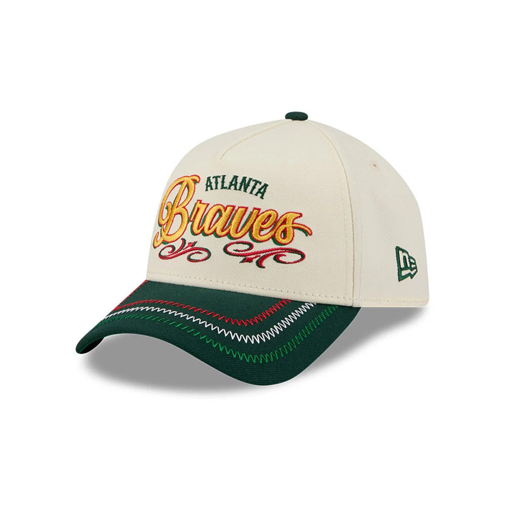 New Era Atlanta Braves MLB Cinco De Mayo Cream 9FORTY A-Frame Adjustable Cap