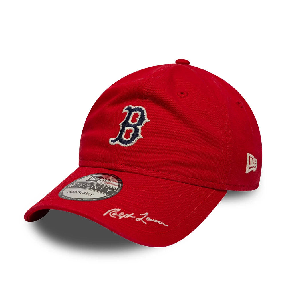 New Era Boston Red Sox Ralph Lauren X MLB Red 9TWENTY Adjustable Cap