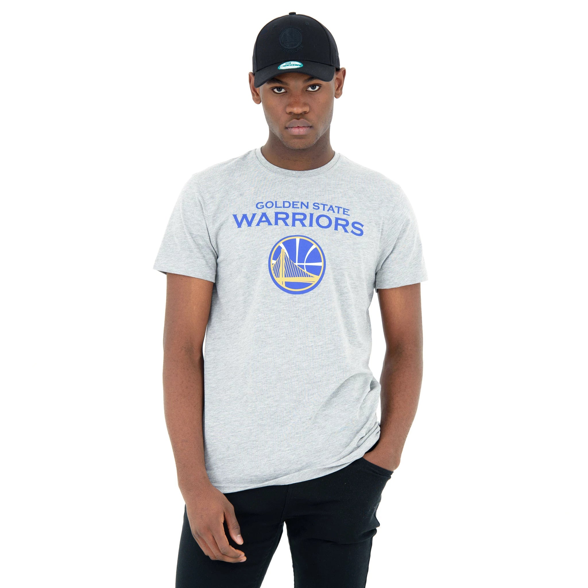 New Era Golden State Warriors NBA Regular Grey T-Shirt