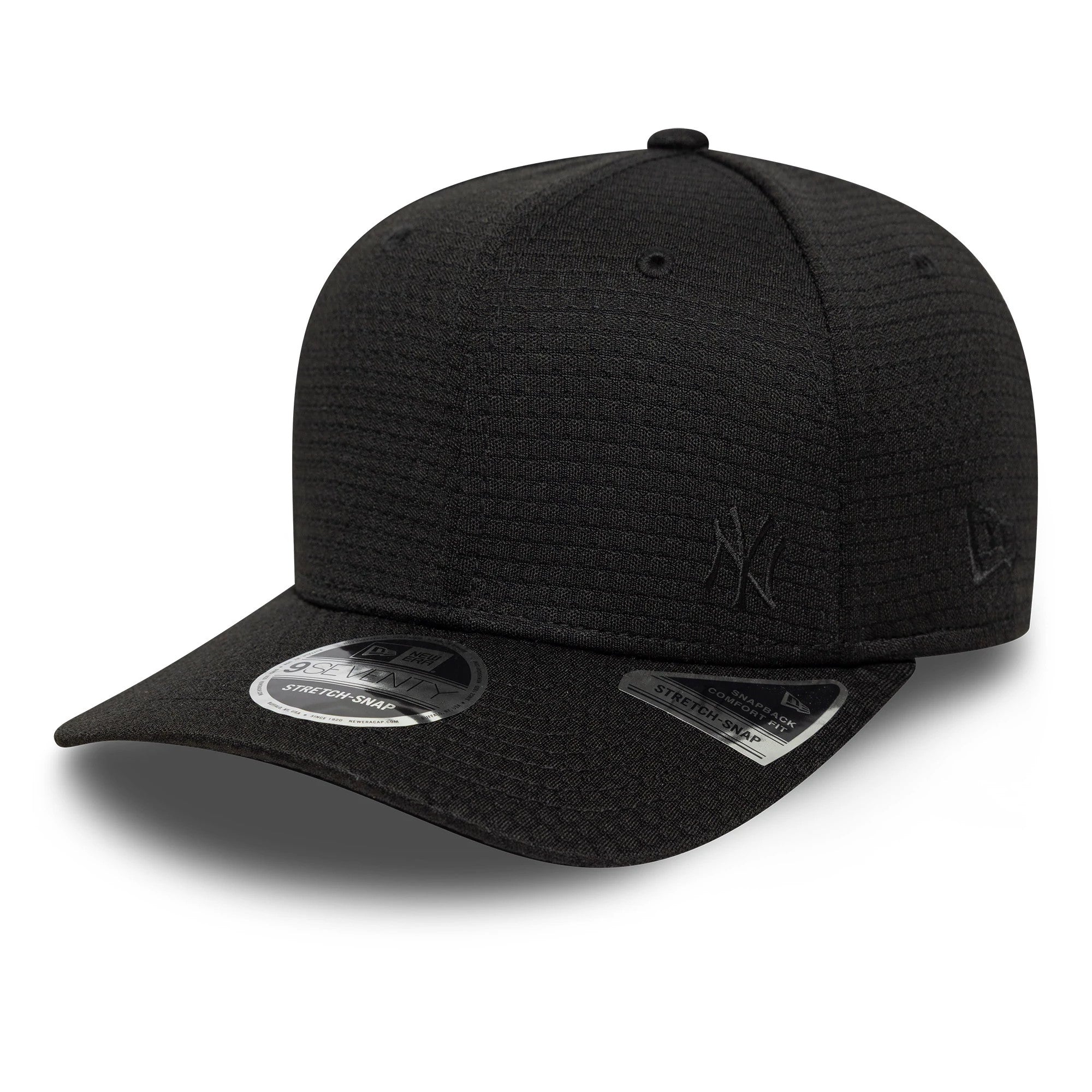 New Era New York Yankees MLB Flawless Mesh Black 9SEVENTY Stretch Snap Cap