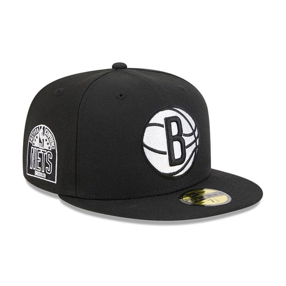 New Era Brooklyn Nets NBA Evergreen Black 59FIFTY Fitted Cap