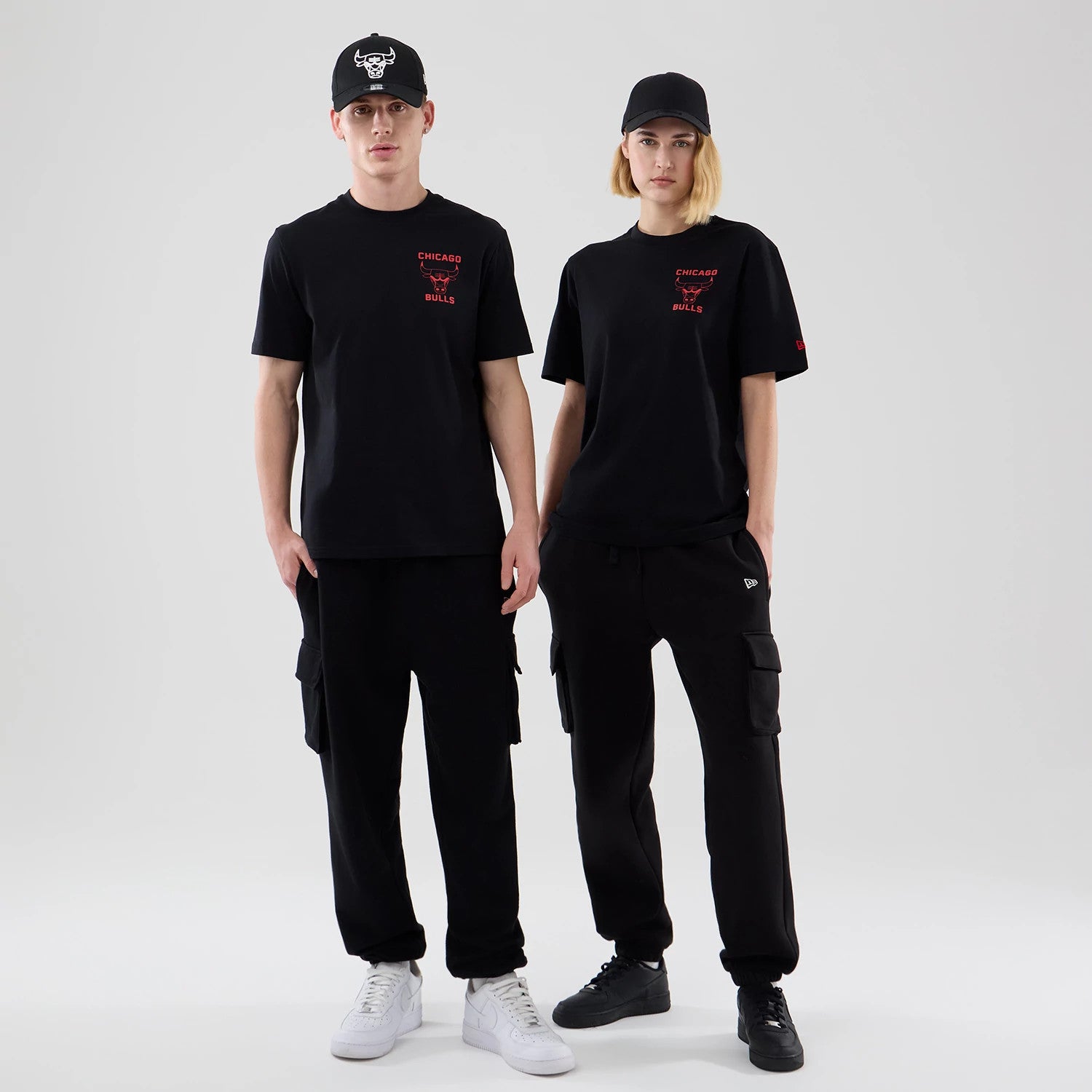 New Era Chicago Bulls NBA Court Graphic Black T-Shirt