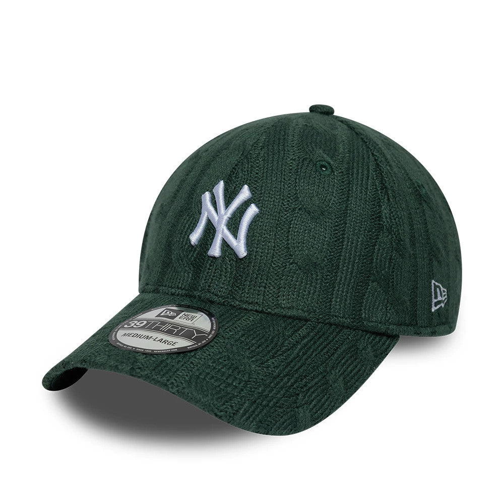 New Era Yankees MLB Knitted Dark Green 39THIRTY Stretch Fit Cap