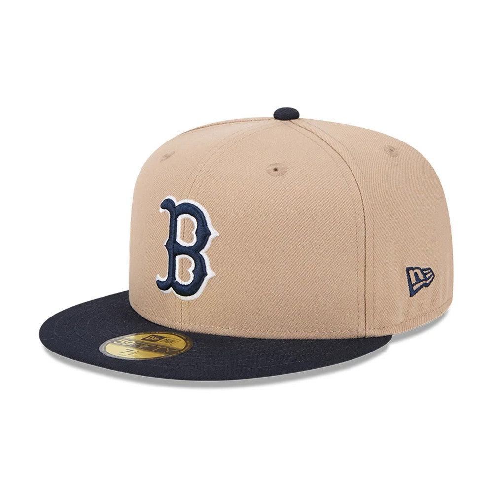 New Era Boston Red Sox MLB Evergreen Light Beige 59FIFTY Fitted Cap