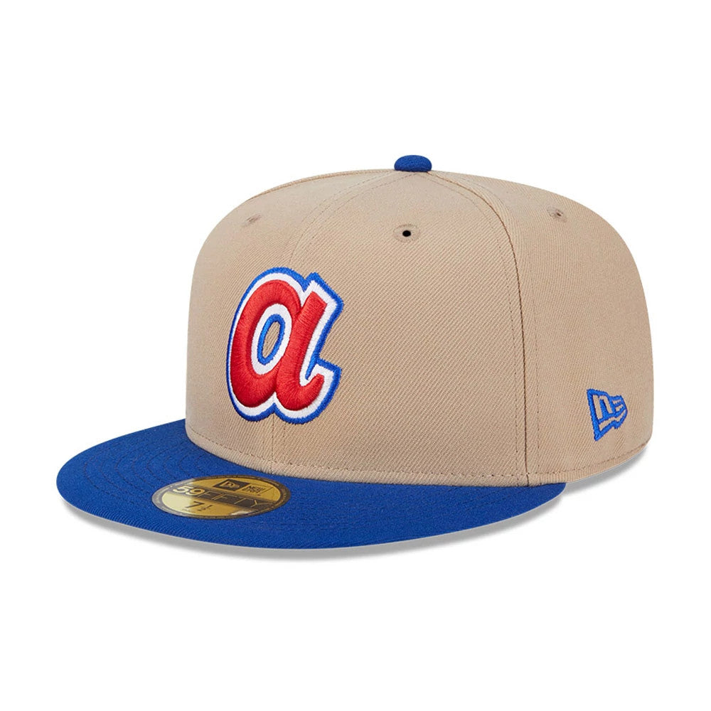 New Era Atlanta Braves MLB Evergreen Light Beige 59FIFTY Fitted Cap