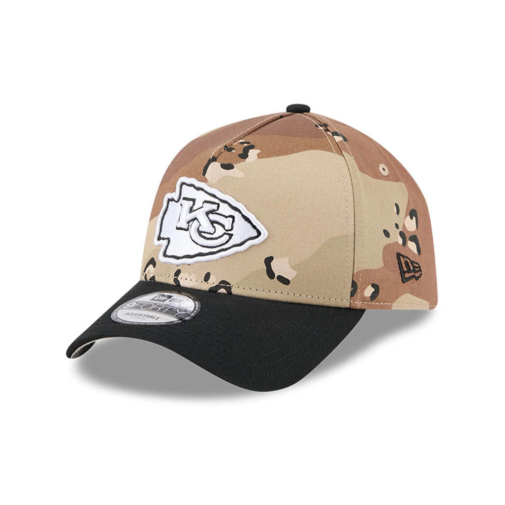New Era Kansas City Chiefs NFL Desert 2 Tone Beige 9FORTY A-Frame Adjustable Cap