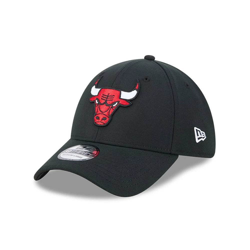 New Era Chicago Bulls NBA Evergreen Black 39THIRTY Stretch Fit Cap