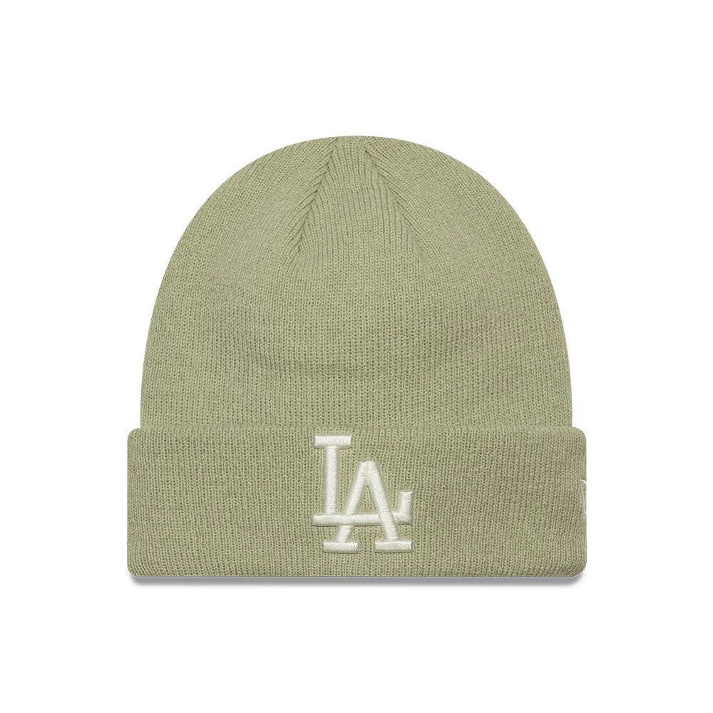 New Era LA Dodgers Youth MLB League Essential Pastel Green Cuff Knit Beanie Hat