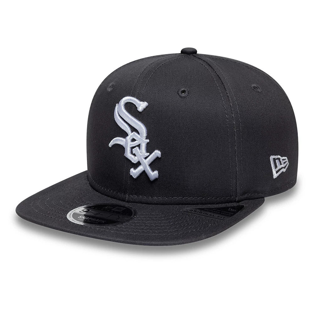 New Era White Sox MLB League Essential Grey 9FIFTY Original Fit Snapback Adjustable Cap