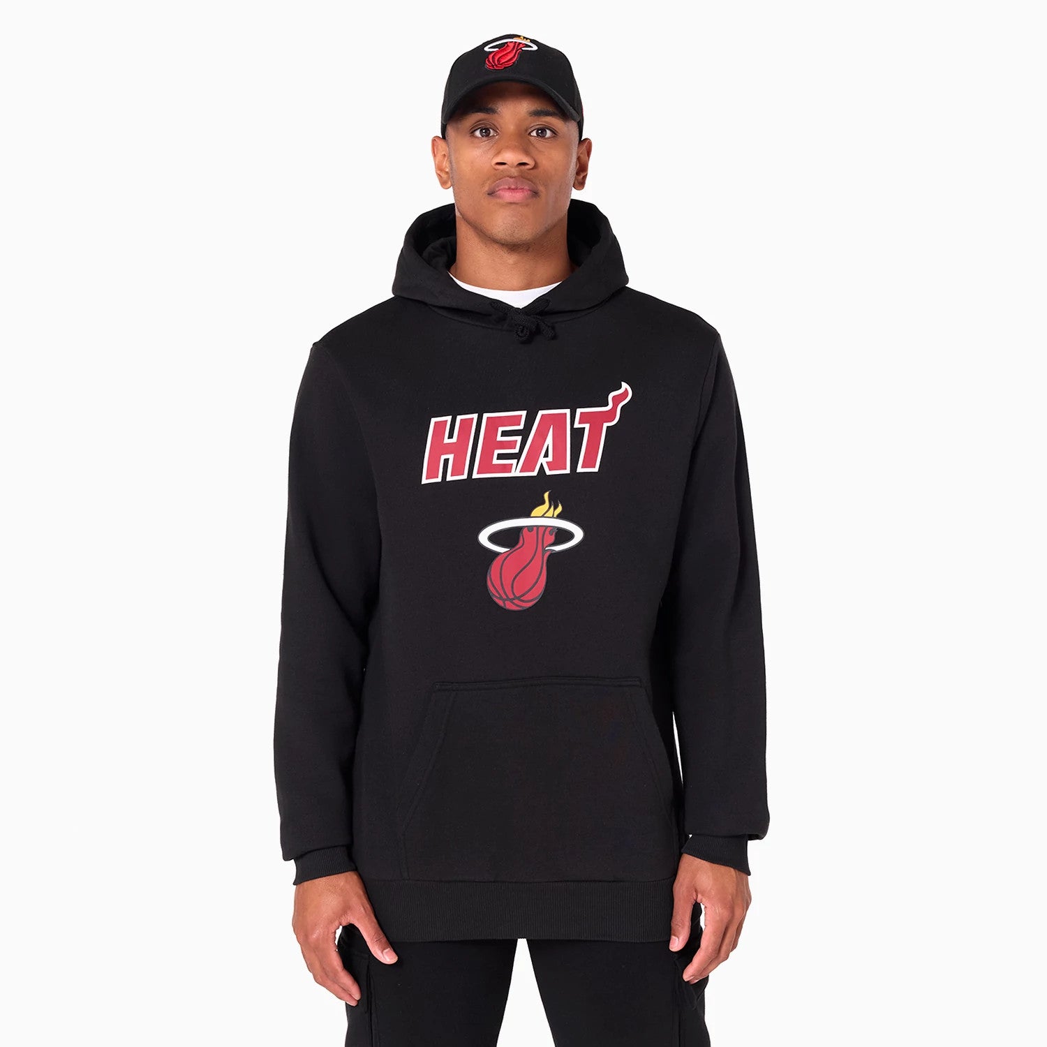 New Era Miami Heat NBA Black Pullover Hoodie