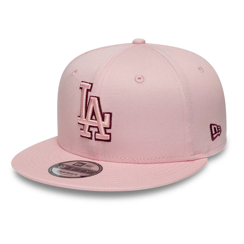 New Era LA Dodgers MLB Outline Pastel Pink 9FIFTY Snapback Adjustable Cap