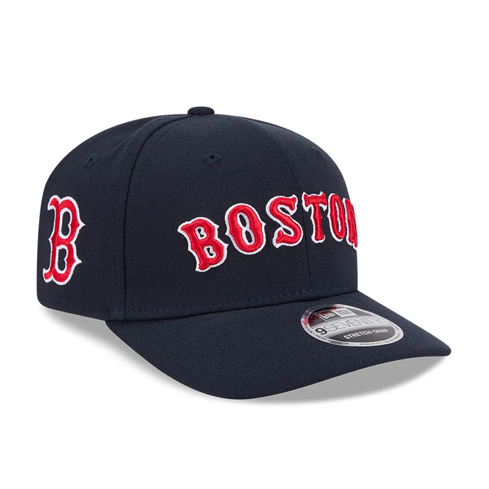 New Era Boston Red Sox MLB Navy 9SEVENTY Stretch Snap Adjustable Cap
