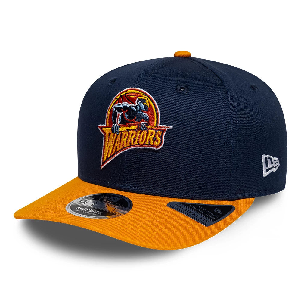 New Era Warriors NBA Hardwood Classic Dark Blue 9FIFTY Snapback Adjustable Cap