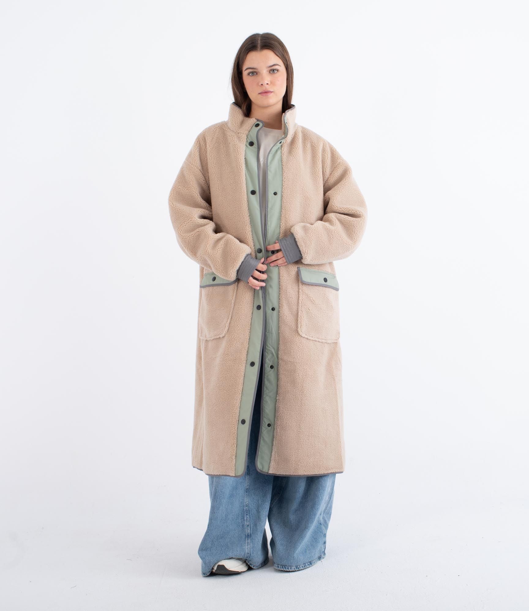 Hurley Long high pile comfort button - Women's jacket