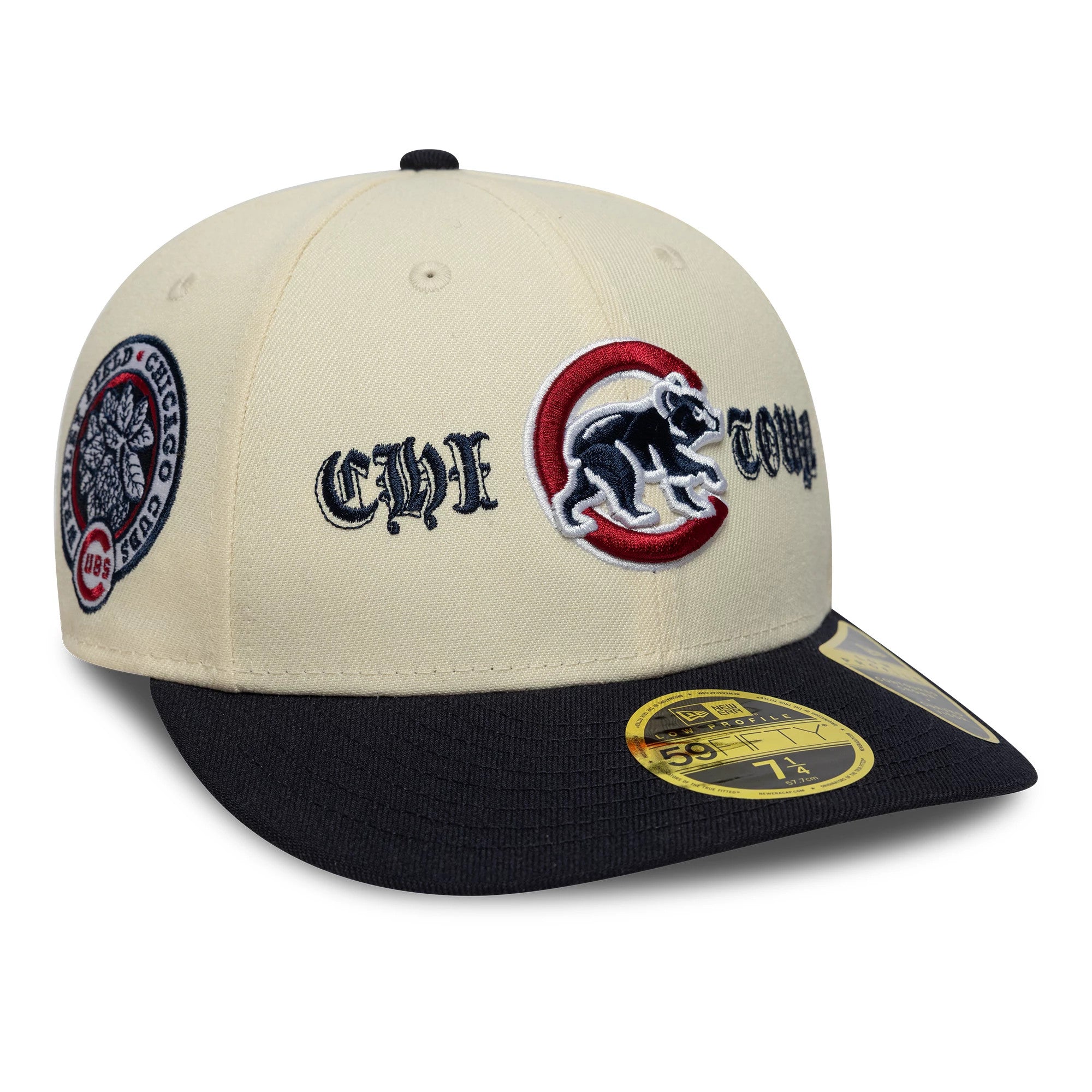 New Era Chicago Cubs MLB Cooperstown Cream Low Profile 59FIFTY Fitted Cap