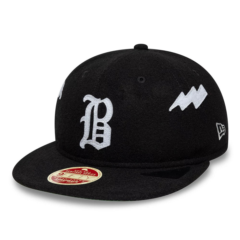 New Era Atlanta Braves MLB Heritage Black Retro Crown 9FIFTY Adjustable Cap