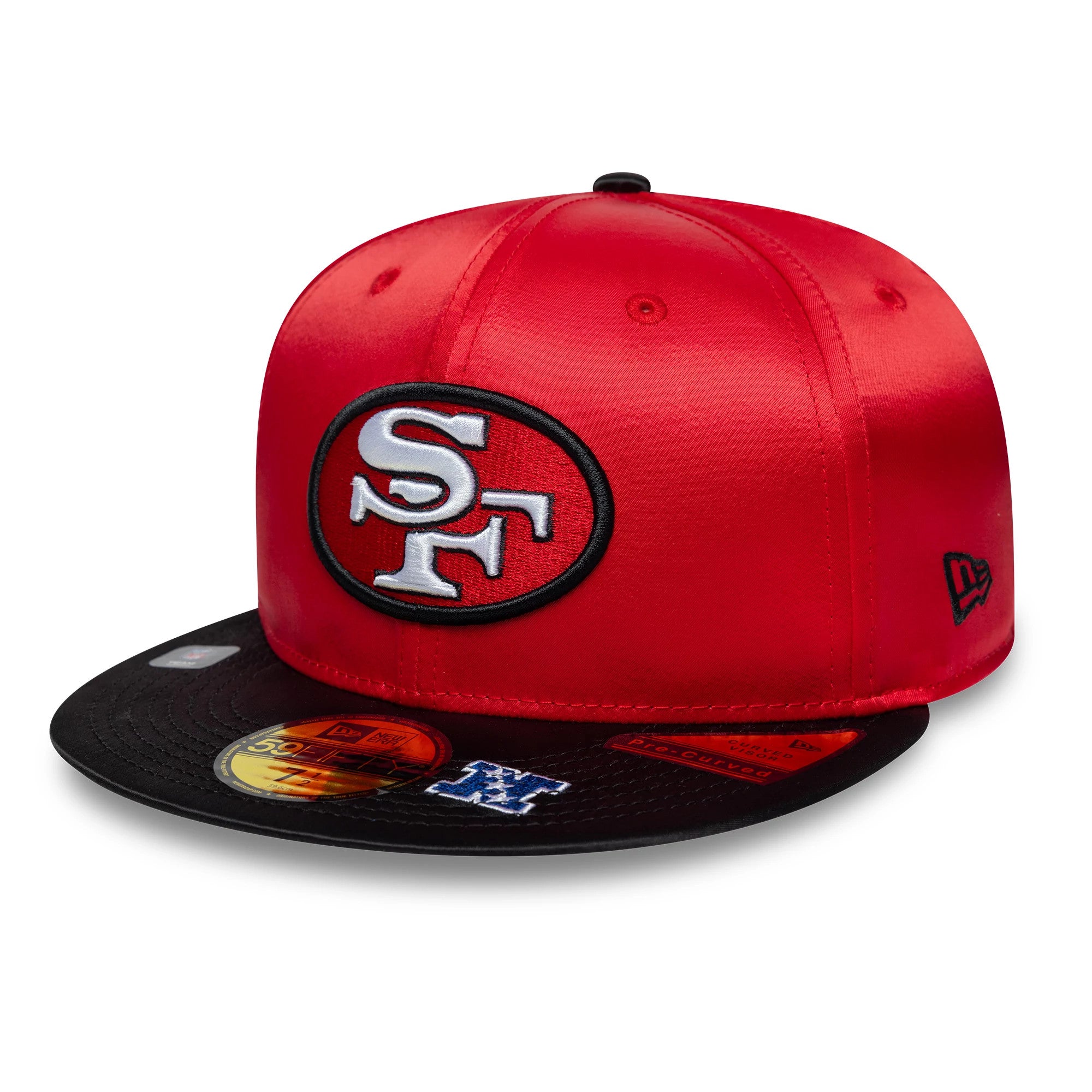 New Era San Francisco 49ers NFL Satin Red & Black 59FIFTY Fitted Cap