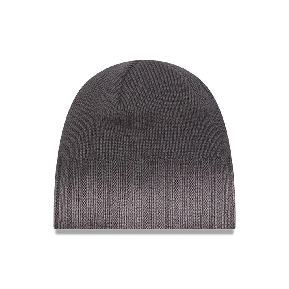 New Era Gradient Charcoal Skull Knit Beanie Hat