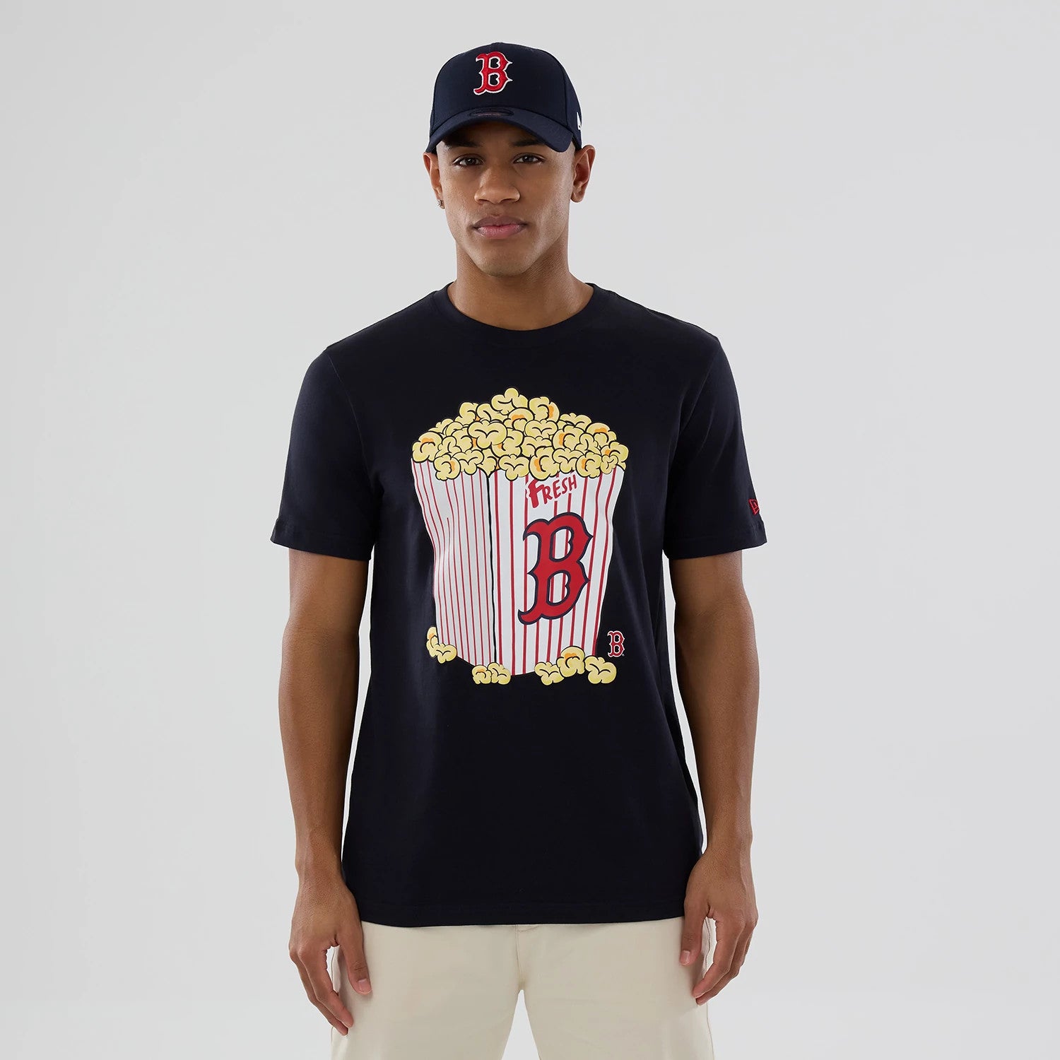 New Era Boston Red Sox MLB Popcorn Navy T-Shirt