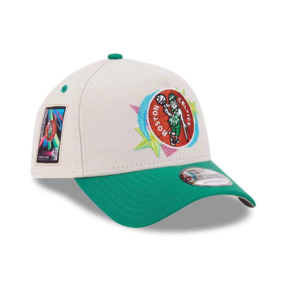New Era Boston Celtics NBA Hardwood Classic Light Beige 9FORTY A-Frame Adjustable Cap