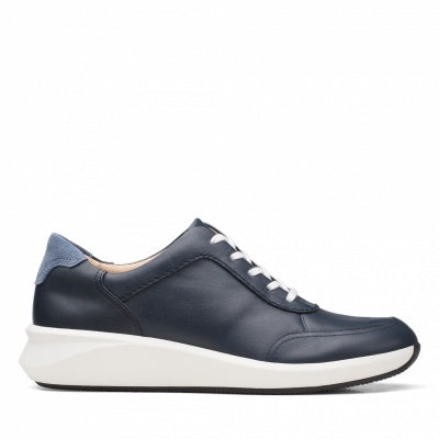 Clarks Un Rio Mix Navy Leather