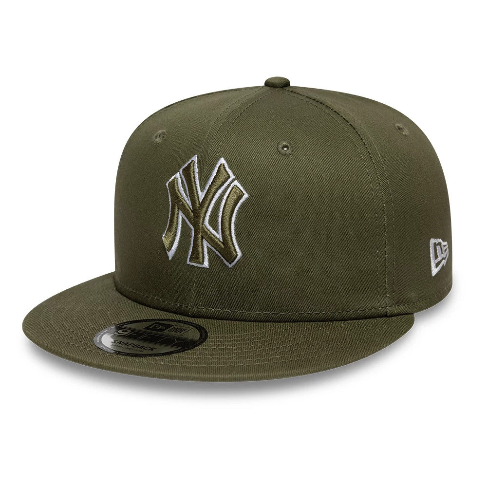 New Era New York Yankees MLB Outline Green 9FIFTY Snapback Adjustable Cap