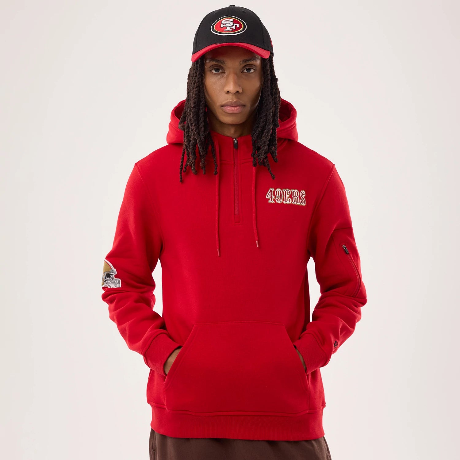 New Era San Francisco 49ers NFL Sideline 2026 Red Pullover Hoodie