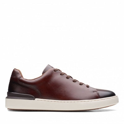 Clarks CourtLite Lace Dark Tan Lea