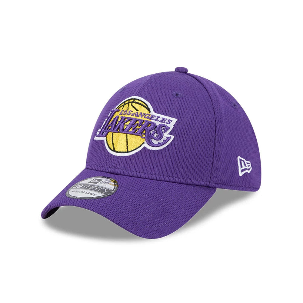 New Era LA Lakers NBA Evergreen Purple 39THIRTY Stretch Fit Cap