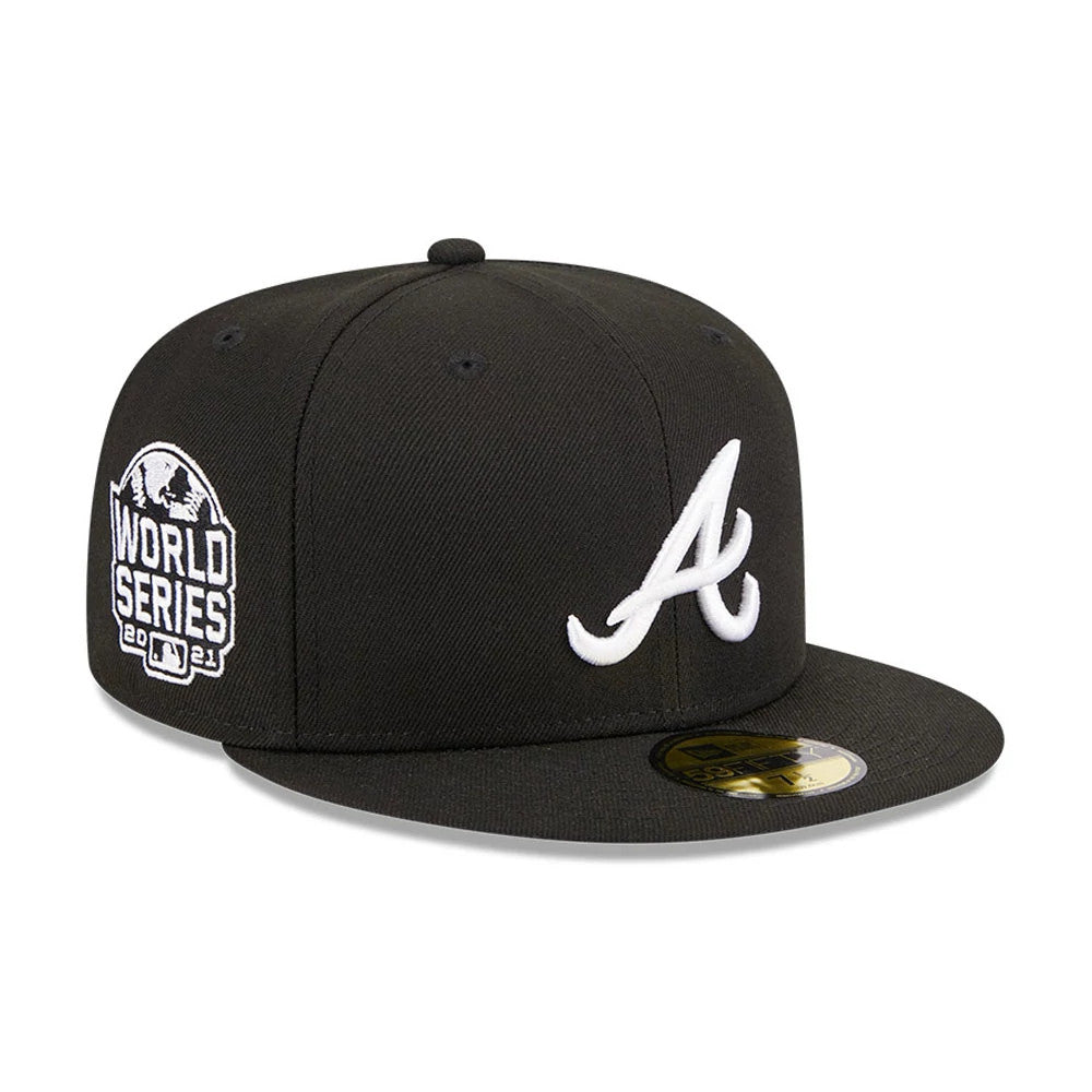 New Era Atlanta Braves MLB Evergreen Black 59FIFTY Fitted Cap