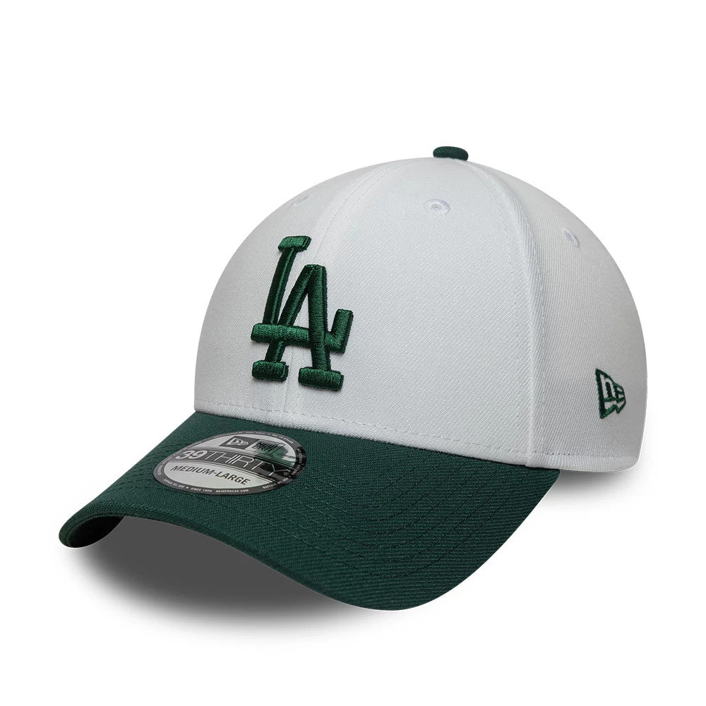 New Era LA Dodgers MLB White 39THIRTY Stretch Fit Cap